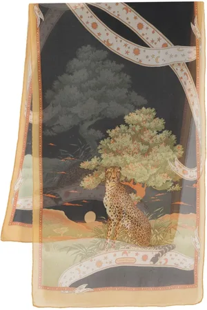 Salvatore Ferragamo 1970s Schal mit grafischem Print