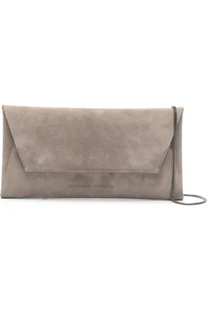 Brunello Cucinelli Schultertasche mit Kuvertform