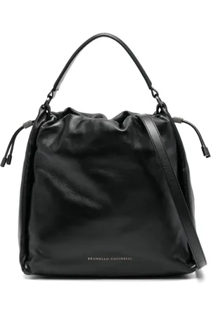 Brunello Cucinelli Schultertasche mit Logo-Prägung