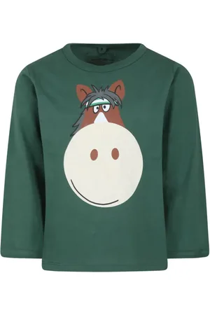 Stella McCartney T-Shirt aus Bio-Baumwolle mit Esel-Print
