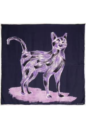 Lanvin Schal mit Logo-Print