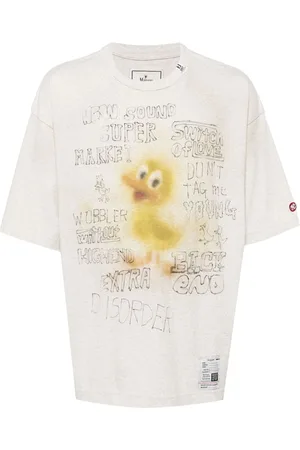 Maison Mihara Yasuhiro Distressed-T-Shirt mit Print