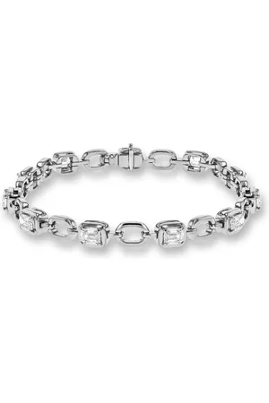 Pragnell 18kt Skimming Stone Weißgoldarmband mit Diamanten
