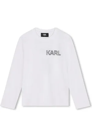 Karl Lagerfeld Langarmshirt mit grafischem Print