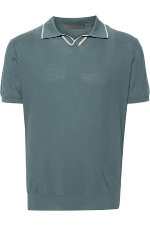 corneliani Poloshirt mit Kreppstruktur