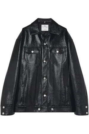 Courrèges Bikerjacke mit Glanzoptik