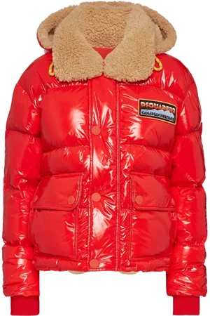 Dsquared2 Gefütterte Jacke mit Logo-Applikation