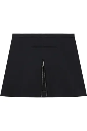 Courrèges Twill-Minirock mit Reißverschluss