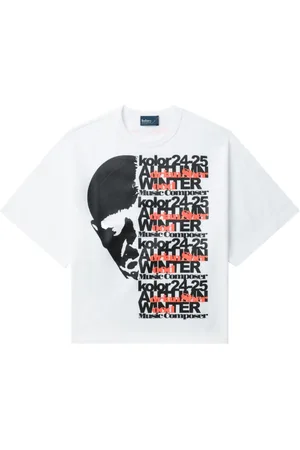 Kolor X On-U Sound T-Shirt mit Gesicht-Print