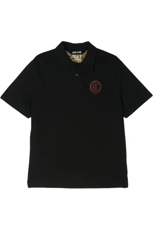 Roberto Cavalli Poloshirt mit Logo-Stickerei