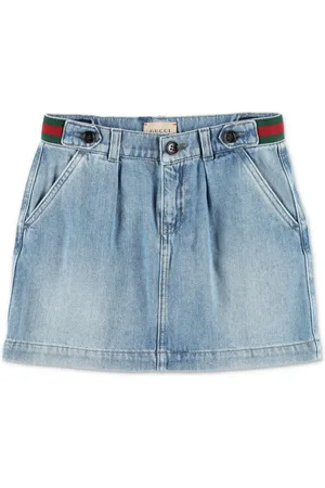Gucci Jeansrock mit Webstreifen