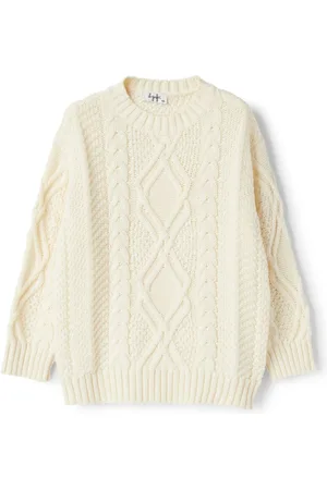 Il gufo Pullover mit Zopfmuster