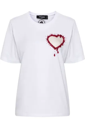 Dsquared2 Crystal Heart Easy T-Shirt