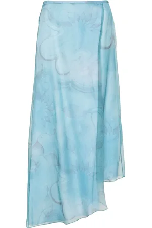 Giorgio Armani Asymmetrischer Rock mit Blumen-Print