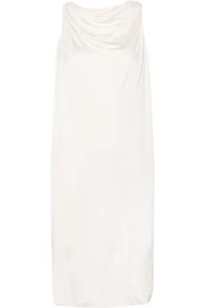 Lanvin Midikleid mit Brosche