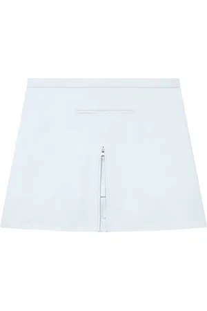 Courrèges Twill-Minirock mit Reißverschluss