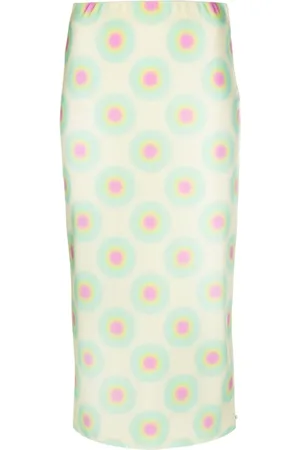 Sportmax Midirock mit grafischem Print