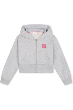 HUGO BOSS Kapuzenjacke mit Logo-Print