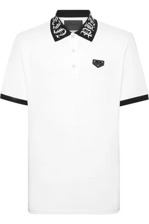 Philipp Plein Poloshirt mit Logo-Schild