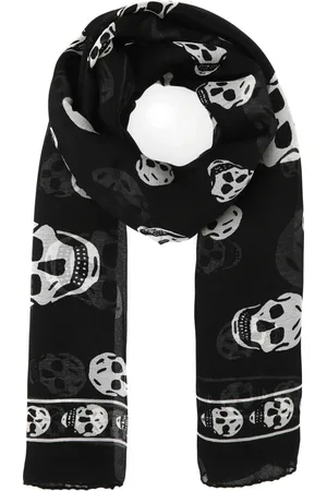 Alexander McQueen Schal mit Totenkopf