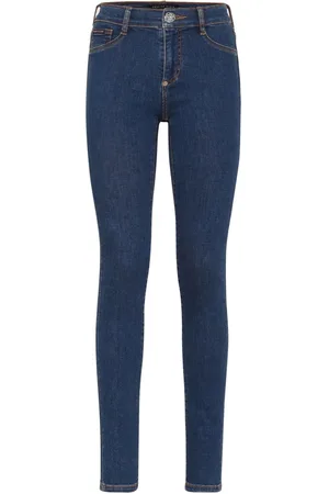 Philipp Plein Halbhohe Skinny-Jeans mit Logo-Applikation
