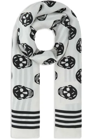 Alexander McQueen Schal mit Totenkopf-Print
