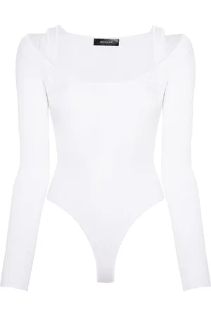 MUGLER Langärmeliger Body mit Riemen