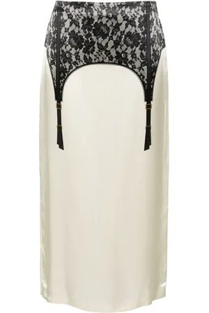 Moschino Midirock mit Lingerie-Print