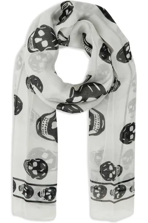 Alexander McQueen Schal mit Totenkopf-Print