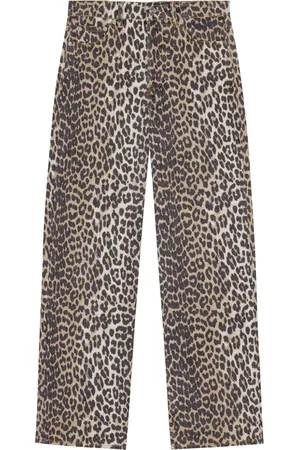 Ganni Jeans mit Leoparden-Print