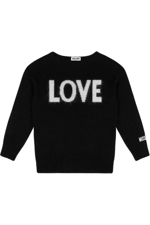 Moschino Intarsien-Pullover mit Logo