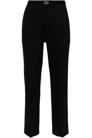 Twin-Set Oval-T Hose mit Knitteroptik
