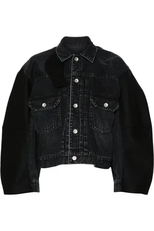 SACAI Jeansjacke mit Kontrasteinsätzen