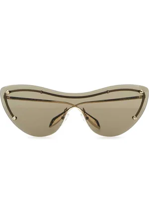 Alexander McQueen Sonnenbrille mit Logo-Print
