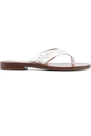 Chloé Bestickte Flip-Flops