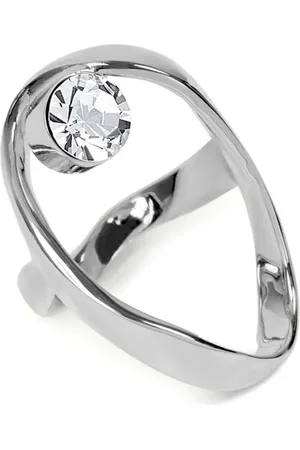 DRIES VAN NOTEN Gewellter Ring mit Schmuckstein