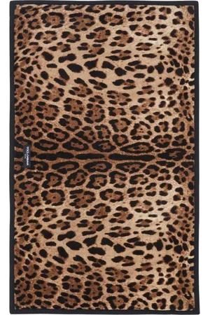 Dolce & Gabbana Badematte mit Leoparden-Print