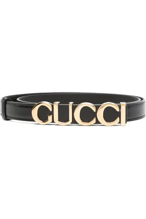 Gucci Schmaler Gürtel mit Logo-Schnalle