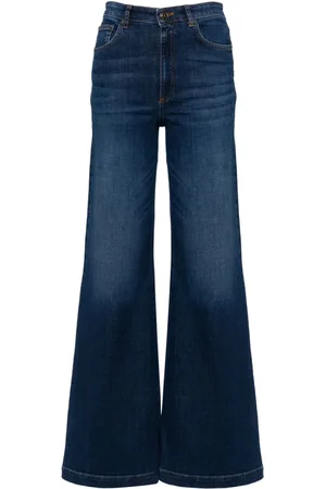 Twin-Set Jeans mit Logo-Knöpfen