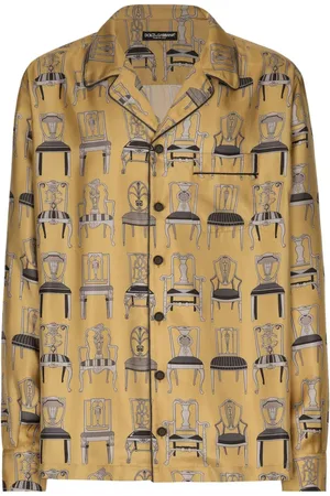 Dolce & Gabbana Hemd mit Stuhl-Print