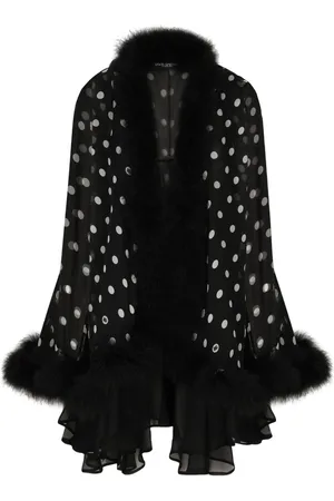 Dolce & Gabbana Cape aus Seide mit Polka Dots