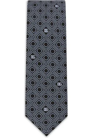Dolce & Gabbana Seidenkrawatte mit geometrischem Print