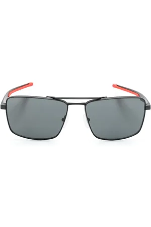 FERRARI Eckige Sonnenbrille mit Logo-Schild