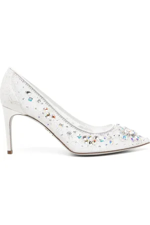 RENE CAOVILLA Pumps mit Kristallen 80mm