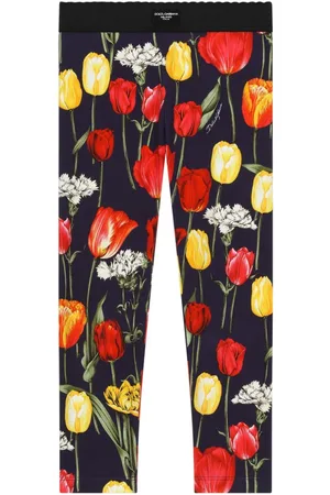Dolce & Gabbana Leggings mit Tulpen-Print