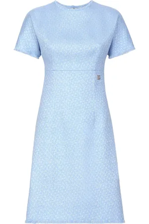 Dolce & Gabbana Bouclé-Midikleid in A-Linie