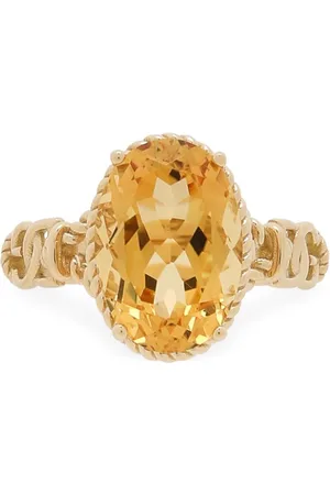 Dolce & Gabbana 18kt Anna Gelbgoldring mit Zitrin