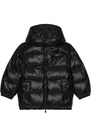 Dolce & Gabbana Gefütterte Jacke mit Logo-Schild
