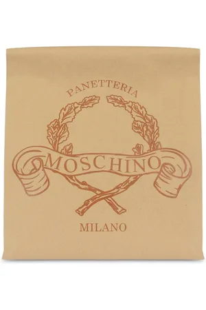 Moschino Clutch mit Logo-Print