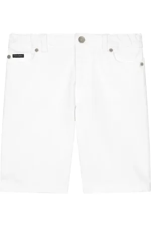Dolce & Gabbana Jeans-Shorts mit Logo-Schild